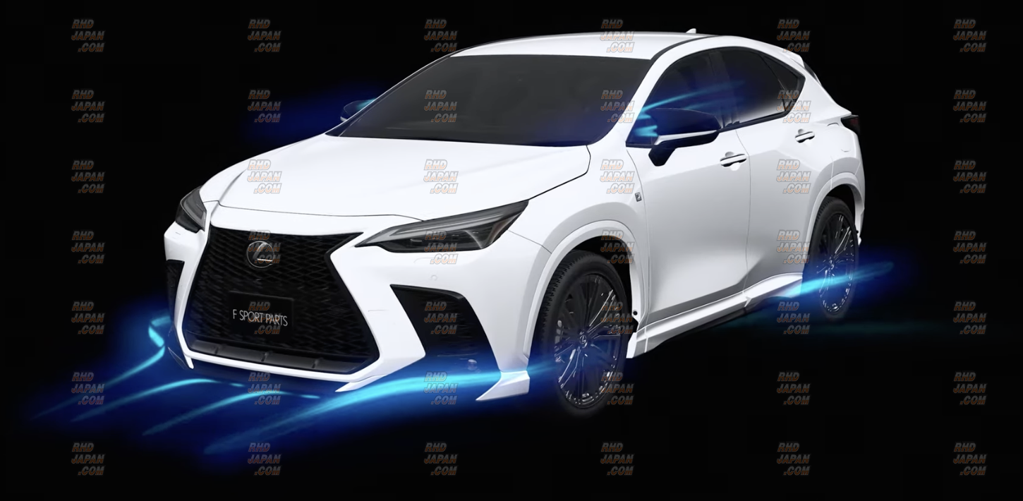 TRD F Sport Parts Front Spoiler White Nova Glass Flake - Lexus